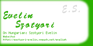 evelin szotyori business card